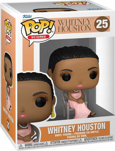 Figurinë koleksionuese Funko POP Icons Whitney Houston Debut Album, vinyl, shumëngjyrëshe