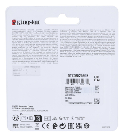 USB Kingston DataTraveler Exodia Onyx, 256 GB, USB Type-A