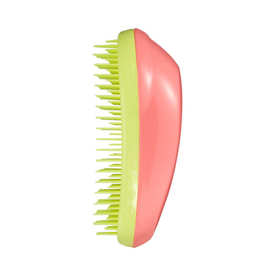Brushë për flokë Tangle Teezer Original Salmon Pink Hyper Yellow Hairbrush, e verdhë/rozë