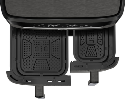 Фритеза со воздух Tefal Dual XXL Easy Fry and Grill 2 во 1 EY942HE0, голем капацитет, дигитална, црна