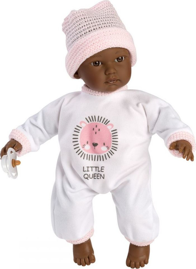 Kukull bebe Llorens Cuca 420820, me zë, 30cm, rozë