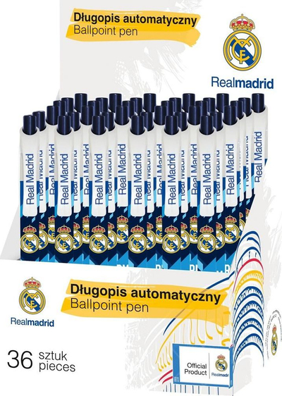 Stilolaps automatik Astra RM-154 Real Madrid, set 36 copë, i bardhë e blu