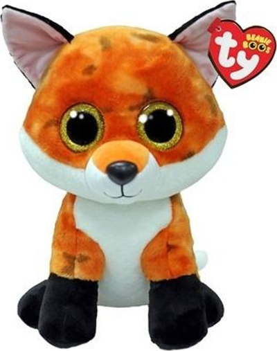 Lodër pelushi Ty Beanie Boo Meadow Fox Medium, dhelpër, shumëngjyrëshe