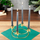 Mbajtëse qirinjsh Home Styling Collection, për 4 qirinj të gjatë, metal i rrumbullakët me yje, ngjyrë ari