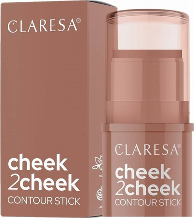Bronzer krem Clareza Cheek 2 Cheek, në stik, 6g, ngjyra Neutral Sand