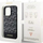 Kllaf telefoni Guess GCube Stripes MagSafe për iPhone 14 Pro Max, hardcase, i zi