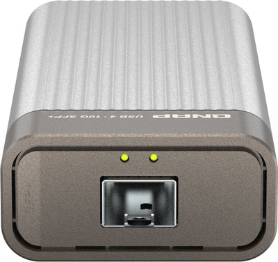 Мрежен адаптер QNAP USB 4 Тип C во 10GbE SFP Plus, 10000 Mbit/s, сив