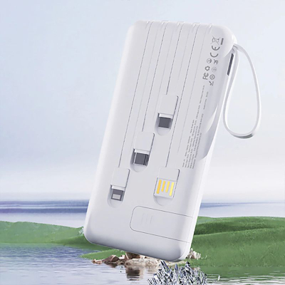 Power bank Dudao K11 Pro, 20000mAh, me kabllo t’ngrira, i bardhë