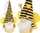 Dekor xhuxh varëse Gnome Dwarf Yellow Bee, 20cm, pranveror, e verdhë