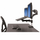 Krah monitori me mbajtëse laptopi StarTech, për tavolinë, 15-27", i zi