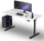 Tavolinë gaming ULTRADESK QUEST, 140x70cm, lartësi që e çon vetë 72-120cm, e bardhë e zezë