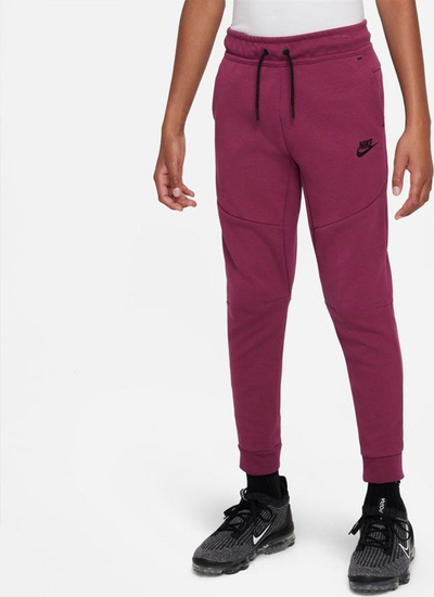 Pantallona treningu Nike Sportswear Tech Fleece Jr CU9213 653, për kalamaj, xhep me zinxhir, vjollcë