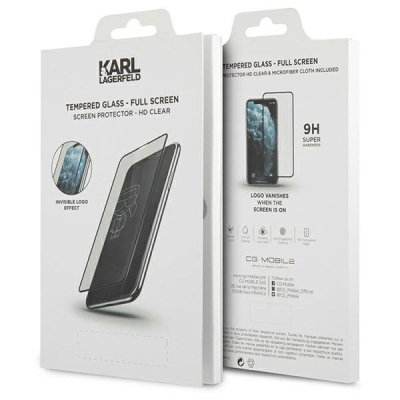Xham mbrojtës Karl Lagerfeld KLSPP12MTR për iPhone 12 / 12 Pro, HD Clear, i tejdukshëm