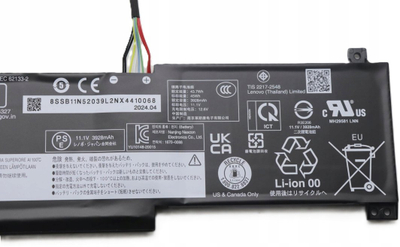Bateri Lenovo L20M3PF0, 4054 mAh, 11.1 V, e zezë