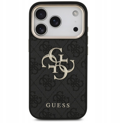 Mbulesë telefoni Guess Hardcase 4G, për iPhone 17 Pro, e zezë