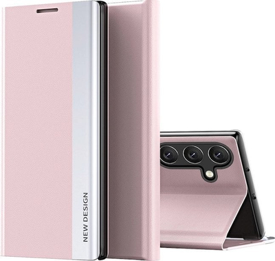 Mbrojtëse telefoni Hurtel Sleep Case Pro për Samsung Galaxy A56, kapak palosës me stand, rozë