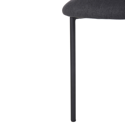 Karrige ngrënieje Isiah 56x56x76Hcm (HM9615.01), gri/ zezë