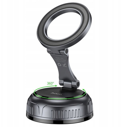 Држач за телефон HOCO Vacuum Magnetic, MagSafe, ротација 360°, црн