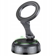 Mbajtëse telefoni HOCO Vacuum Magnetic, MagSafe, rrotullim 360°, e zezë