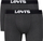 Bokser Levi's Basic, set 2 palë, pambuk me elastan, gri edhe antracit