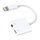Adaptues audio Joyroom Y105, Lightning në 3.5mm, karikim i shpejtë, i bardhë