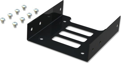Adapter për disk Savio AK-40, 2.5" në 3.5", metalik, i zi