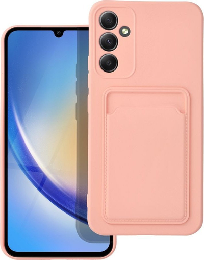Futera me xhep për kartela Rowy për Samsung Galaxy A34 5G, silikoni, transparente