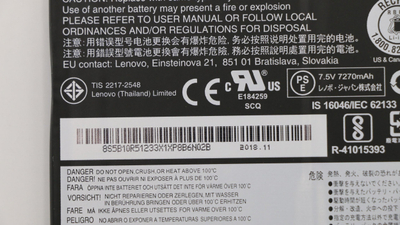 Bateri laptopi Lenovo 5B10R51233, pjesë origjinale, e zezë