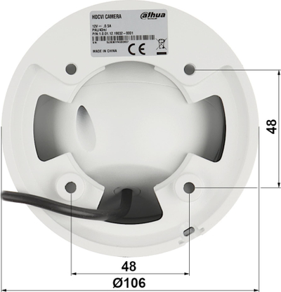 Kamerë sigurie Dahua HAC-HDW1809T-A-LED-0280B, 4K UHD, lente 2.8mm, Full Color