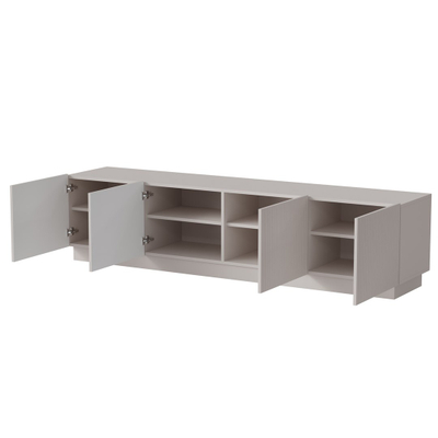 Kabinet TV Cama LIVERTI, 200x42x48 cm, MDF, gri cashmere