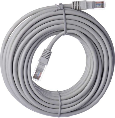 Kabllo patch EMOS UTP Cat5e S9126, 10m, gri