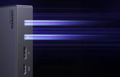 Docking station Ugreen Revodok Max 13‑në‑1, Thunderbolt 4, 40Gbps, gri