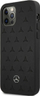 Futrollë Mercedes-Benz Leather Stars Backcase për iPhone 12 Pro Max, lëkurë, e zezë