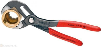 Pinca ujësjellësi Knipex Cobra 87 01 180, 180mm, kap goxha deri 36mm, të kuqe