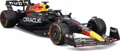 Model makine Bburago Red Bull Racing RB19 2023 Perez, shkalla 1:18, me helmetë, shumëngjyrësh