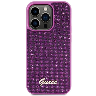 Kapak telefoni Guess GUHCP15LPMSDGSF, për iPhone 15 Pro 6.1", hardcase, fuchsia
