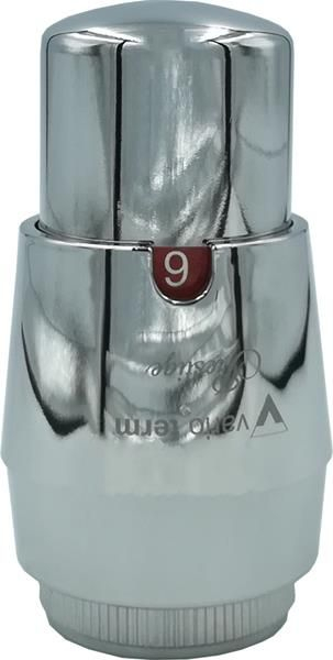 Kokë termostatike Prestige Head Chrome M30x1.5, me sensor me lëng, krom