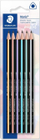 Set lapsash Staedtler PA HB, trekëndor, 6 copë, shumëngjyrësh
