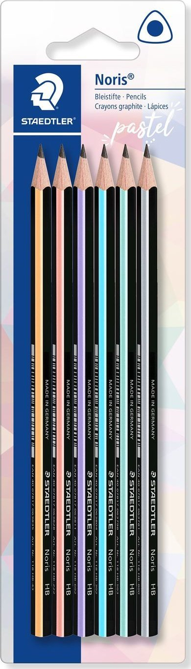 Set lapsash Staedtler PA HB, trekëndor, 6 copë, shumëngjyrësh