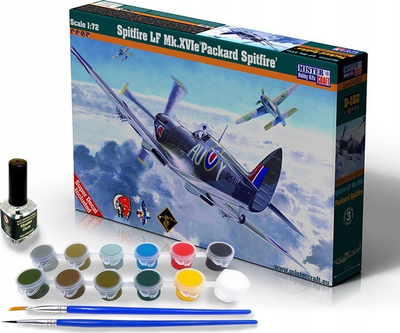 Model avioni MisterCraft Spitfire LF Mk.XVIe, shkalla 1:72, komplet montimi, shumëngjyrësh