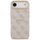 Kapak telefoni Guess Hardcase 4G Classic MagSafe për iPhone 17 Air, lëkurë ekologjike, bezhë
