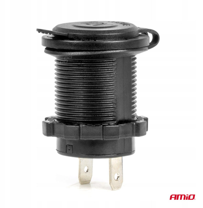 Çakmak makine AMiO 04219, zëvendësues për prizë 12V, i zi