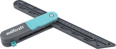 Shabllon këndi për laminat Wolfcraft WF6958000, shënim vijash paralele, plastik, gri