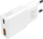 Karikues mural 4smarts PDPlug Slim Duos, 30W GaN, USB C 1x USB A 1x, i bardhë