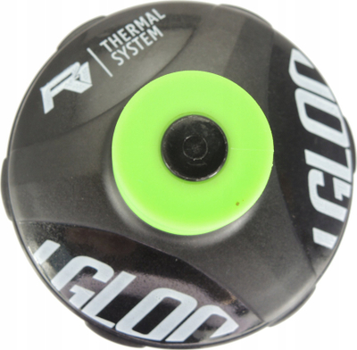 Shishe termike sportive Race One Igloo, 500ml, për çiklizëm, transparente me jeshile