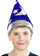 Kapelë magjistari Godan Wizard Hat, një masë e vetme, blu me yje argjendi