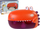 Lojëra uji Leantoys Red Bubble Bath Dinosaur, me flluska sapuni, për banjë, i kuq
