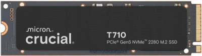 SSD i brendshëm Crucial T710, 4TB, NVMe M.2 PCIe Gen 5, me heatsink