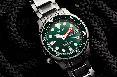 Orë për meshkuj Citizen Promaster Marine Automatic Diver's Super Titanium, e argjendtë