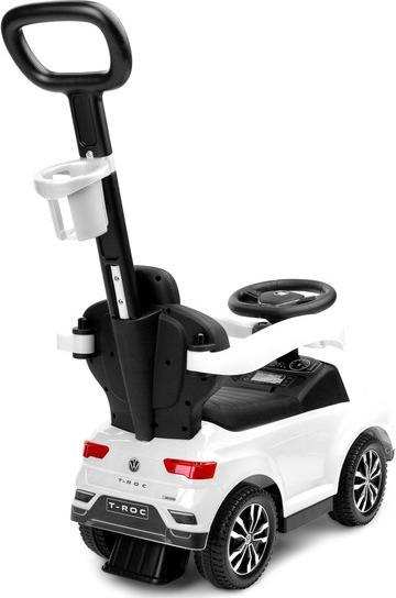 Makina lodër Toyz Volkswagen T-Roc Ride-on, dorezë shtytëse, 12–36 muaj, e bardhë